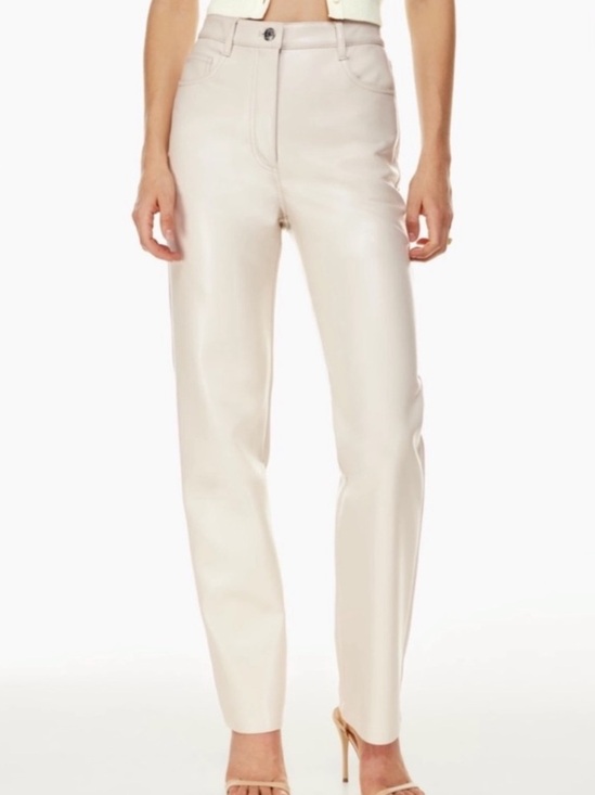 Wilfred Pants - Aritzia Wilfred The Melina High-Rise Vegan pants in ivory size 2